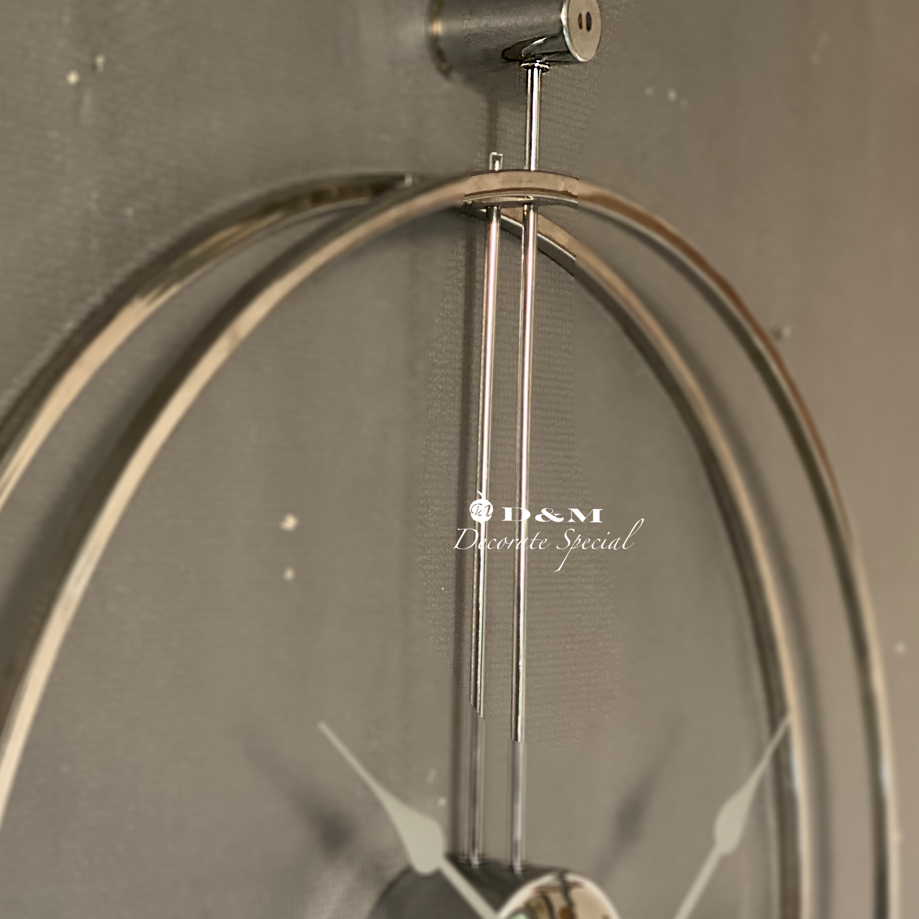 ساعت دیواری تمام فلز ex-1 سیلور