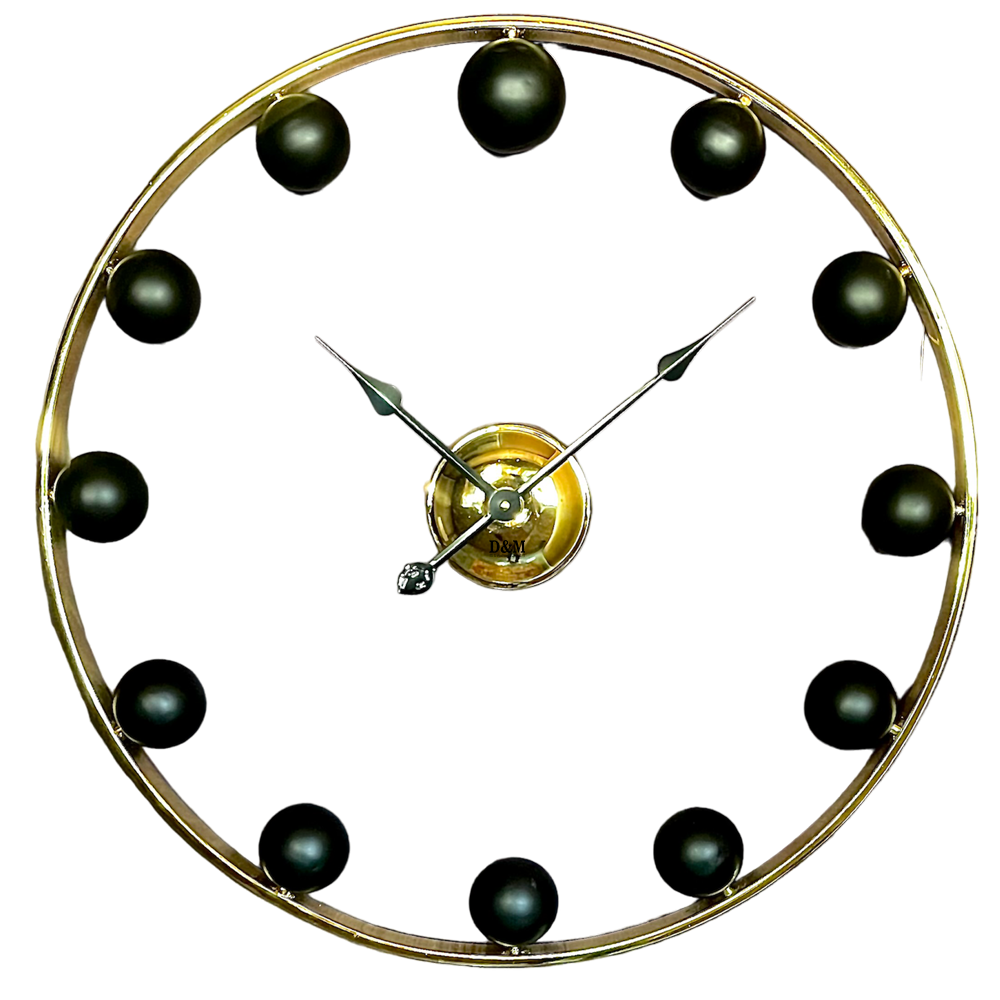 ساعت دیواری گویال گلد مشکی