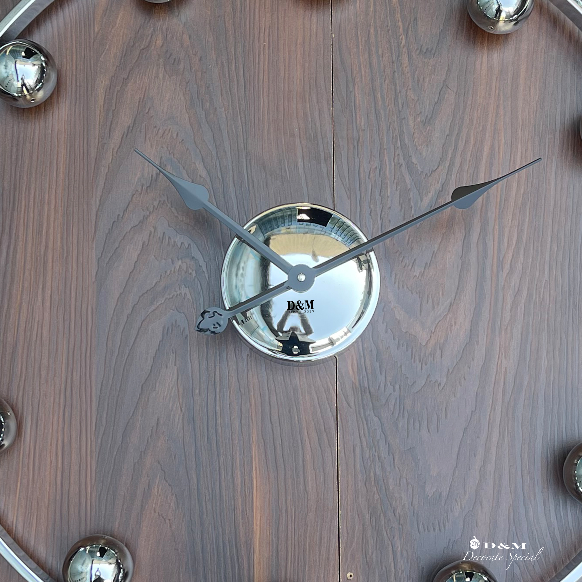 ساعت دیواری گویال تمام سیلور - Silver GOOYAL - تصویر 3